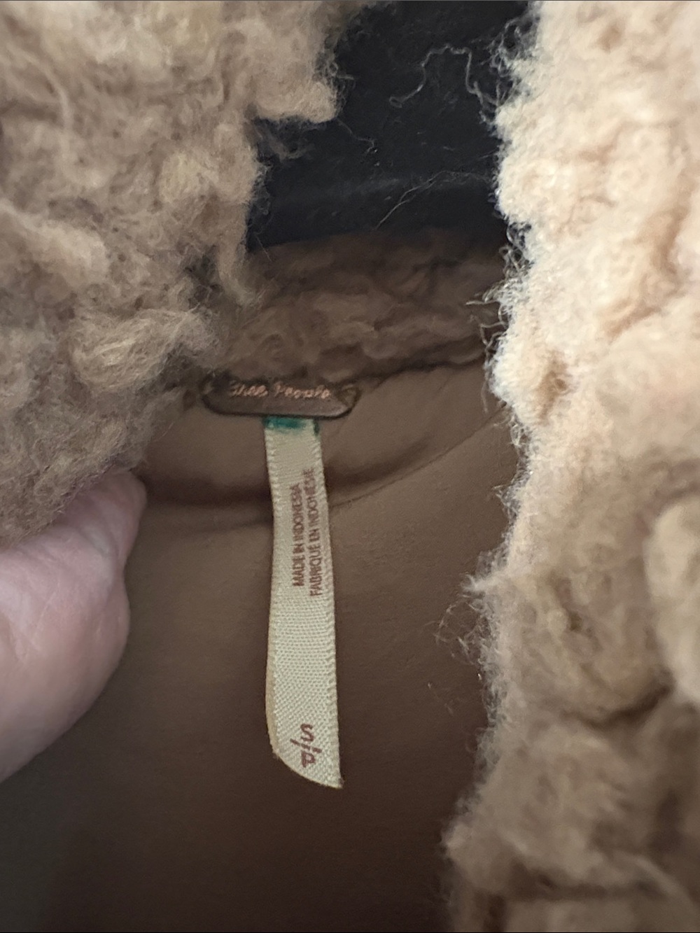 Free people Womens Cozy Teddy Button-Front Jacket - Camel - Picture 2 of 10
